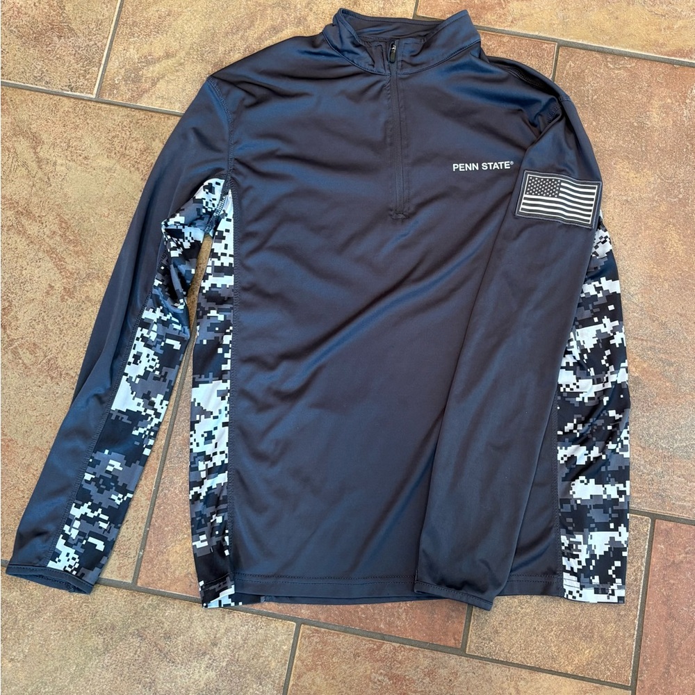 Colosseum Men's Navy and Camo Penn State 1/4 Zip